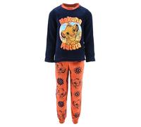 Disney Der König der Löwen Pyjama für Mädchen, T-Shirt und Lange Hose für Mädchen Simba Pyjama aus Weichem Fleece, Größe 5 Jahre | Orange