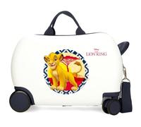 Joumma Disney Der König der Löwen, Kinderkoffer, weiß, 45 x 31 x 20 cm, Hartplastik, 24,6 l, 1,8 kg, 4 Räder, Gepäck, Hand, weiß, Kinderkoffer