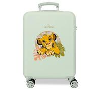 Disney Der König der Löwen Simba & Friends Hartschalenkoffer für Kinder, seitlicher Kombinationsverschluss, 4 Räder, Handgepäck ist aus ABS, einem Starren und leichten Material., Simba Grün, Talla