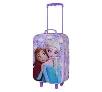 Disney Die Eiskönigin 2 (Frozen 2) Beauty-Soft 3D Trolley-Koffer, Lila, 17 x 33 x 52 cm, Kapazität 26 L
