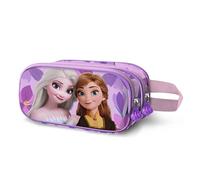 Disney Die Eiskönigin 2 (Frozen 2) Violet-3D Doppelfedermäppchen, Lila, 22 x 10 cm
