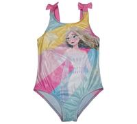 Disney Die Eiskönigin Badeanzug mit Glitzer und Schleifen für Mädchen - ELSA Frozen Kinder Schwimmanzug Einteiler (DE/NL/SE/PL, Numerisch, 122, 128, Regular)