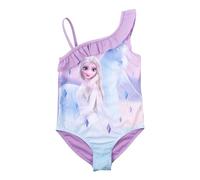 Disney Die Eiskönigin Badeanzug mit Rüschen für Mädchen - ELSA Frozen Kinder Schwimmanzug Lila (DE/NL/SE/PL, Numerisch, 134, 140, Regular, Lila)
