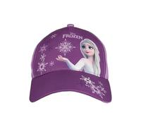 Disney Die Eiskönigin Kappe für Mädchen - ELSA Frozen Kinder Cap Basecap Baseballkappe verstellbar Lila