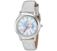 Disney Die Eiskönigin Kinder-Armbanduhr aus Edelstahl, analog, Quarzuhrwerk, Silber, Silber, Elsa