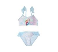 Disney Die Eiskönigin Mädchen Bikini mit Rüschen - ELSA & Anna Frozen Kinder Zweiteiler Badeanzug Schwimmanzug 98-128 (DE/NL/SE/PL, Numerisch, 110, 116, Regular, Türkis)