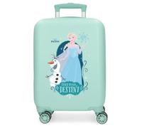 Disney Die Eiskönigin Nature is Magical Kinderkoffer mit seitlichem Zahlenschloss mit 4 Rädern ist aus ABS, einem Starren und leichten Material. Von Joumma Bags., türkis, Talla única, Koffer