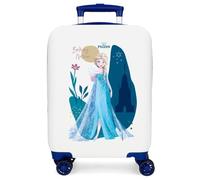 Disney Die Eiskönigin Nature is Magical Kinderkoffer mit seitlichem Zahlenschloss mit 4 Rädern ist aus ABS, einem Starren und leichten Material. Von Joumma Bags., weiß, Talla única, Koffer