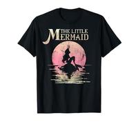 Disney Die kleine Meerjungfrau Ariel Rock Moon Silhouette T-Shirt T-Shirt
