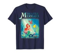 Disney Die kleine Meerjungfrau Ariel und Freunde T-Shirt, Herren, Marineblau, L