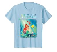 Disney Die kleine Meerjungfrau Ariel und Freunde T-Shirt, Kinder, Himmelblau, 140