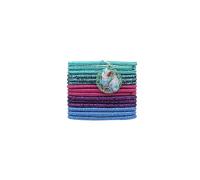DISNEY Die kleine Meerjungfrau - Haargummis - 15 Stück - Arielle - Haarschmuck für Mädchen - Scrunchie - ohne Metall - Film The Little Mermaid - Arielle - Offizielles Produkt Disney