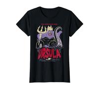Disney Die kleine Meerjungfrau Ursula T-Shirt, Damen, Schwarz, S