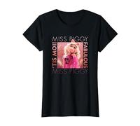 Disney Die Muppets Miss Piggy 'Tis Moi Fabulous T-Shirt, Damen, Schwarz, XL