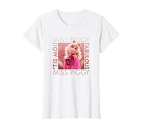Disney Die Muppets Miss Piggy 'Tis Moi Fabulous T-Shirt, Damen, Weiß, XS