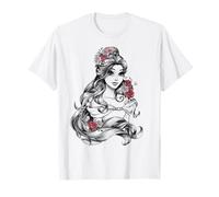Disney Die Schöne und das Biest Belle Drawing Rose Graphic T-Shirt T-Shirt