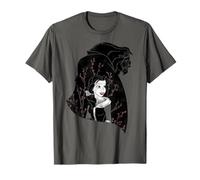 Disney Die Schöne und das Biest Floral Silhouette T-Shirt T-Shirt