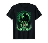 Disney Die Schöne und das Biest Glow Airbrush-Kunstdruck T-Shirt, Herren, Schwarz, 6XL