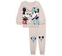 Disney Mädchen Mickey & Minnie Mouse Fleece Sweatshirt & Jogger Set - Mädchen 2t-6xSweatshirt & Jogger Set, Taupe, 4-5