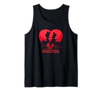 Disney Donald and Daisy Duck Forever Heart Valentine's Day Tank Top