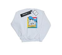 Disney - "Donald Duck Panicked" Sweatshirt für Herren (Weiß) 2XL