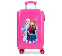 Disney Frozen Die Eiskönigin Dream of Magic Kabinenkoffer Rosa 37x55x20 cms Hartschalen ABS Kombinationsschloss 32L 2,5Kgs 4 Doppelräder Handgepäck