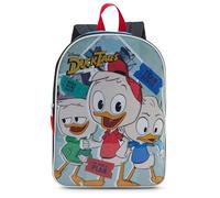 Disney Ducktales Big Face Rucksack für Kinder - niedlicher und langlebiger Kinderrucksack für Jungen mit gepolsterten Trägern und Reißverschlussfach - ideale Kleinkind-Büchertasche für Schule und