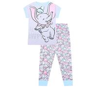 Disney Dumbo Be Happy langer Damen-Schlafanzug aus Baumwolle Gr. 40, rose