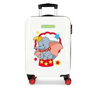 Disney Dumbo Kabinentrolley, Mehrfarbig, 38 x 55 x 20 cm, Hartplastik, seitlicher Kombinationsverschluss, 34 l, 2 kg, 4 Räder
