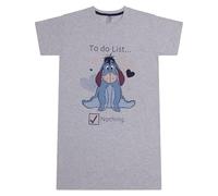 Disney Eeyore/I-Aah aus Winnie Puuh Baumwolle Damens Nachthemd, Eeyore, Größe 48-50, Grau