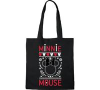 Disney Einkaufstasche, Motiv: Minnie Maus, 38 x 40 cm, Schwarz