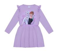 Disney Eiskönigin Mädchen Kleid, Anna und ELSA, Baumwolle, Prinzessinnen Kleid, Offizieller Frozen-Merchandise Artikel (DE/NL/SE/PL, Numerisch, 116, Regular, Flieder)