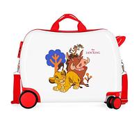 Disney EL Rey Leon Kinderkoffer, Weiß, 50 x 39 x 20 cm, starr, ABS-Kombinationsverschluss, 34 l, 1,8 kg, 4 Räder