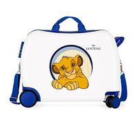 Disney EL Rey Leon Kinderkoffer, Weiß, 50 x 39 x 20 cm, starr, ABS-Kombinationsverschluss, 34 l, 1,8 kg, 4 Räder