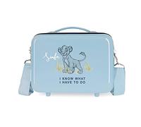 Disney EL Rey Leon Kulturbeutel, anpassbar, mit Schultertasche, Blau, 29 x 21 x 15 cm, starr, ABS 9,14 l