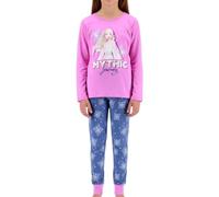Disney ELSA Schlafanzug für Mädchen, T-Shirt und Lange Hose, 2-Teilig für Mädchen, Pyjama aus Weicher Lila Baumwolle im Frozen-Design, Pyjama Geschenk Mädchen | 4 Jahre - Lila