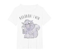 Disney Emperor's New Groove Yzma Cat Ahaha I Win T-Shirt T-Shirt, Damen Große Größen, Weiß, 5X