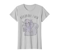 Disney Emperor's New Groove Yzma Cat Ahaha I Win T-Shirt T-Shirt, Damen, Silber, 3XL