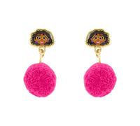 Disney Encanto EH00120YNFL Ohrhänger mit rosa Bommeln, Einheitsgröße, Zink, Kein Edelstein