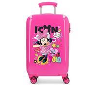 Disney Kabinenkoffer Enjoy Minnie Icon – Hartschale ABS, 34x55x20 cm, Rosa, Kombinationsschloss