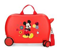 Joumma Disney Minnie-Enjoy The Day Kinderkoffer, Rot, 45 x 31 x 20 cm, starr, ABS, 24,6 l, 1,8 kg, 4 Räder, Handgepäck, Handgepäck, rot, Kinderkoffer