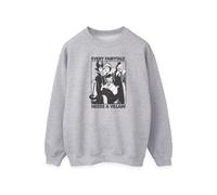 Disney - "Every Fairy Tale Needs A Villain" Sweatshirt für Damen (Grau meliert) XL