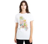 Disney Fairies Tinker Bell and Periwinkle Close to Nature Ladies T Shirt, White, Large