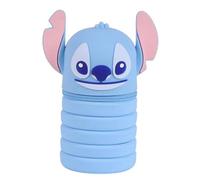 Disney Federmäppchen aus Silikon, ausziehbar, mit drei Größen, für Buntstifte, Bleistifte, Schreibwaren, 19 cm, Stitch 1, Beauty Case