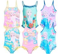 Disney Frozen 2 - Badeanzug 1 Stück Meer Pool - Mädchen - Original Lizenzprodukt, 0487 Lila, 7-8 Jahre