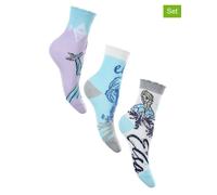 Disney Frozen 3er-Set: Socken "Frozen" in Bunt - Größe 23-26 | Kinder Socken Strumpfhosen