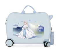 Disney Frozen Adventure Of My Mind Kinderkoffer, Blau, 50 x 38 x 20 cm, starrer ABS-Kombinationsverschluss seitlich, 38 l, 3 kg, 4 Räder, Handgepäck.