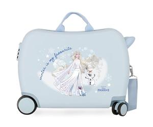 Disney Frozen Adventure Of My Mind Kinderkoffer, Blau, 50 x 38 x 20 cm, starrer ABS-Kombinationsverschluss seitlich, 38 l, 3 kg, 4 Räder, Handgepäck.