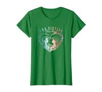 Disney Frozen Anna & Elsa Two Sisters One Heart Gradient T-Shirt, Damen, Dunkelgrün, XXL