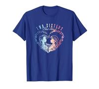 Disney Frozen Anna & Elsa Two Sisters One Heart Gradient T-Shirt, Herren, Königsblau, L